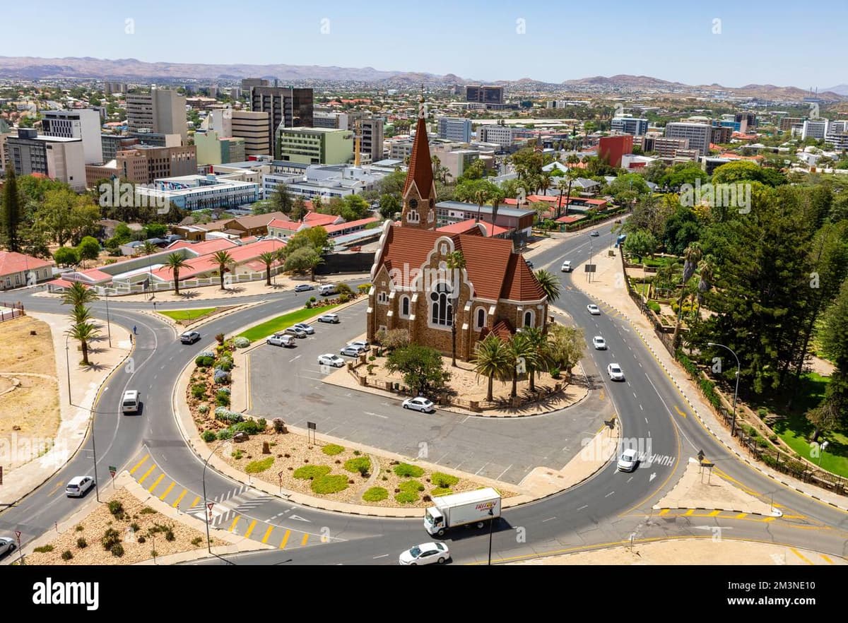 Okahandja, Namibia — aerial view